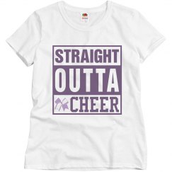 Straight Outta Cheer Misses Tee