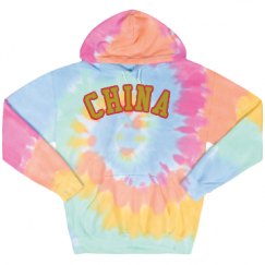 Unisex Tie-Dye Fleece Hoodie