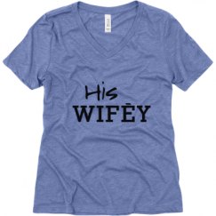 Ladies Relaxed Fit Super Soft Triblend V-Neck Tee