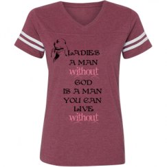 Ladies Relaxed Fit Vintage Sports Tee