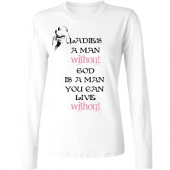 Ladies Relaxed Fit Basic Long Sleeve Tee