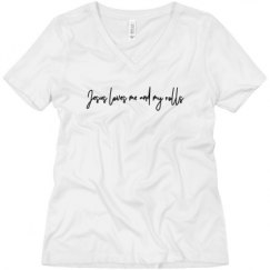 Ladies Relaxed Fit V-Neck Tee