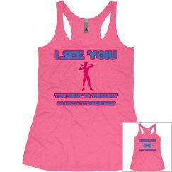 DONDIFITNESS LADIES RELAX RACERBACK TANK TOP