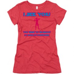 Ladies Slim Fit Super Soft Triblend Tee