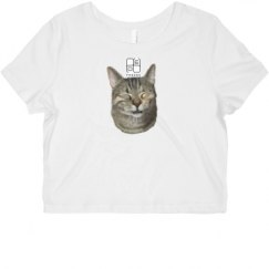 Ladies Slim Fit Crop Top Tee