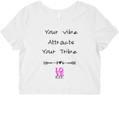 Ladies Slim Fit Crop Top Tee