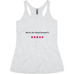Ladies Slim Fit Super Soft Racerback Triblend Tank