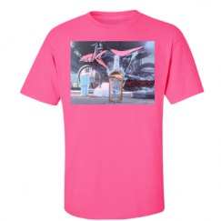 Unisex Ultra Cotton Safety Neon Crewneck Tee