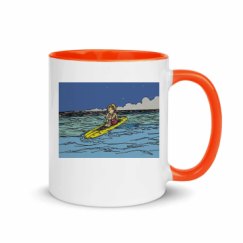 11oz Ceramic Mug with Color Inside