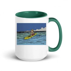 15oz Ceramic Mug with Color Inside