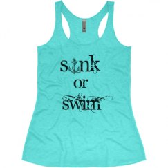 Ladies Slim Fit Super Soft Racerback Triblend Tank