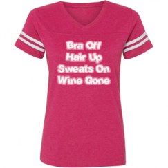 Ladies Relaxed Fit Vintage Sports Tee