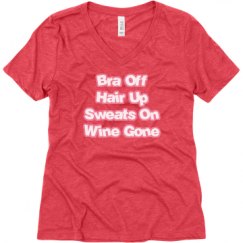 Ladies Relaxed Fit Super Soft Triblend V-Neck Tee