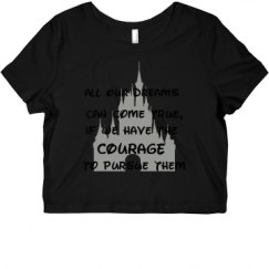 Ladies Slim Fit Crop Top Tee