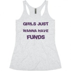 Ladies Slim Fit Super Soft Racerback Triblend Tank