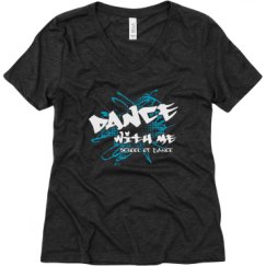 Ladies Relaxed Fit Super Soft Triblend V-Neck Tee