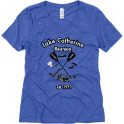 Ladies Relaxed Fit Super Soft Triblend V-Neck Tee