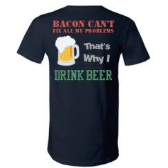 Unisex V-Neck Jersey Tee