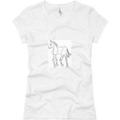 Ladies Slim Fit Basic Promo Jersey Tee