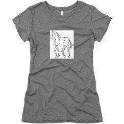 Ladies Slim Fit Super Soft Triblend Tee