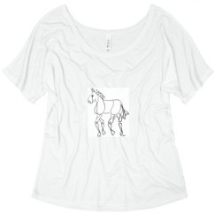 Ladies Flowy Slouchy Tee