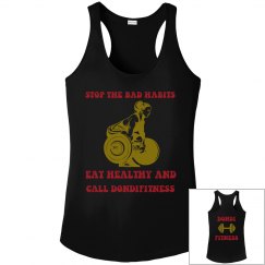 DONDIFITNESS LADIES SLIM FIT RACEBACK TANK TOP
