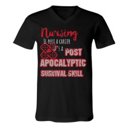 Unisex V-Neck Jersey Tee