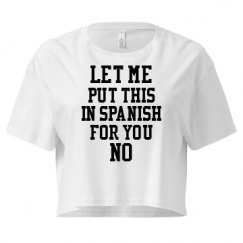 Ladies Festival Cali Crop Top Tee