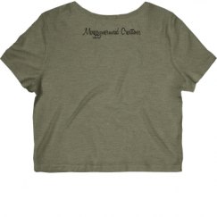 Ladies Slim Fit Crop Top Tee