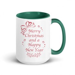 15oz Ceramic Mug with Color Inside