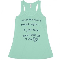 Ladies Flowy Racerback Tank