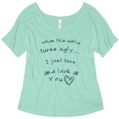 Ladies Flowy Slouchy Tee