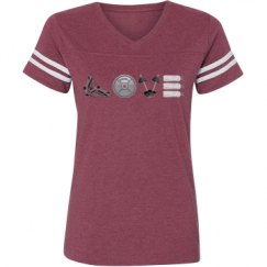 Ladies Relaxed Fit Vintage Sports Tee