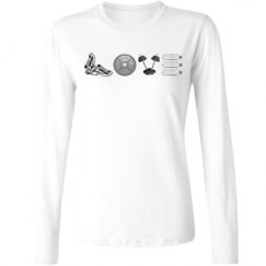 Ladies Relaxed Fit Basic Long Sleeve Tee