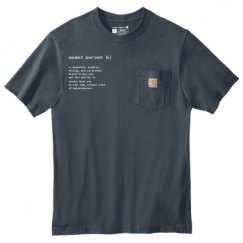 Unisex Carhartt Tall Pocket Tee