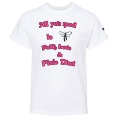 Youth Champion Short Sleeve Tagless Tee