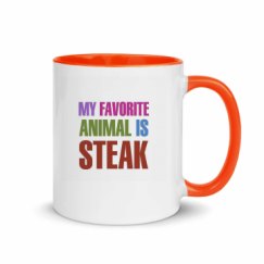 11oz Ceramic Mug with Color Inside