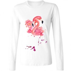 Ladies Relaxed Fit Basic Long Sleeve Tee
