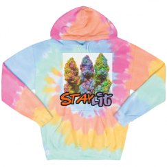 Unisex Tie-Dye Fleece Hoodie