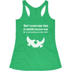 Ladies Slim Fit Super Soft Racerback Triblend Tank