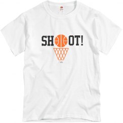 Basketball Shoot T-shirt grey
