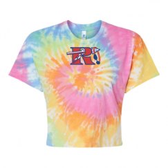 Women's Tie Dye Crop Top Tee
