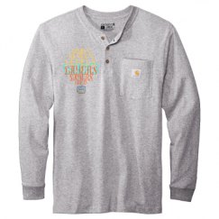 Unisex Carhartt Long Sleeve Henley Tee