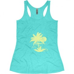 Ladies Slim Fit Super Soft Racerback Triblend Tank