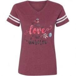 Ladies Relaxed Fit Vintage Sports Tee