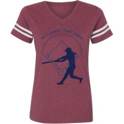 Ladies Relaxed Fit Vintage Sports Tee