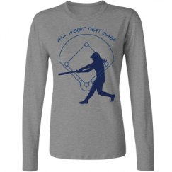 Ladies Relaxed Fit Basic Long Sleeve Tee