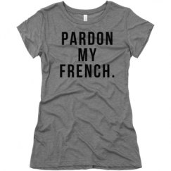 Ladies Slim Fit Super Soft Triblend Tee