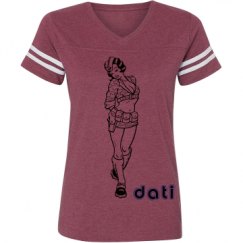Ladies Relaxed Fit Vintage Sports Tee