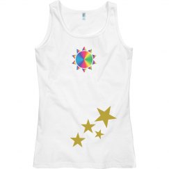 Rainbow star tank top